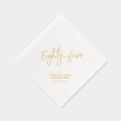 Proost 80 - 5 | Moderne 85ste verjaardag Folie Servetten (Rechts)