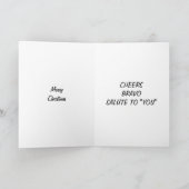 PROOST AAN MIJN TWEELING MET KERSTMIS FEESTDAGEN KAART (Binnen)
