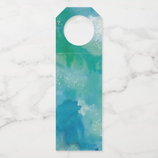 Proost Aqua Waterverf Handschrift Script Flessenhanger (Achterkant)