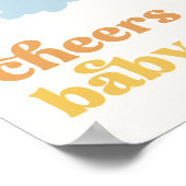 Proost Baby Sun Baby shower Sign Poster (Hoek)