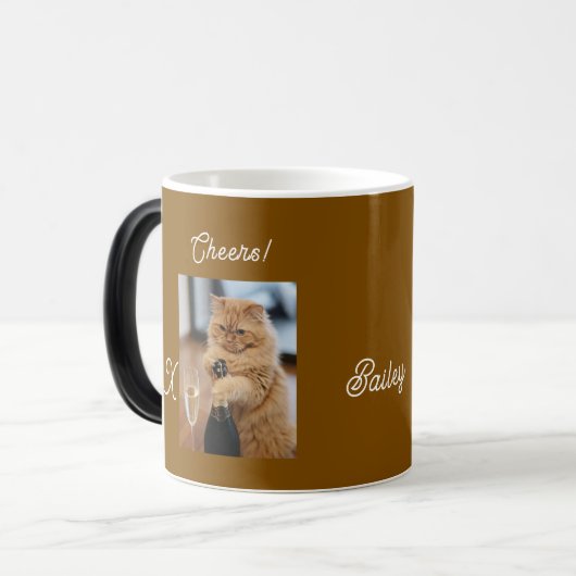 Proost Bailey, Kleurveranderende mok voor kattenl (Voorkant links)