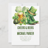 Proost Beers Volwassen Verjaardag St. Patrick's Da Kaart (Voorkant)