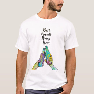 Proost: beste vrienden brengen bier t-shirt