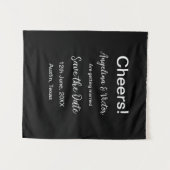 Proost bewaar de datum eenvoudig minimaal modern e wandkleed (Voorkant (horizontaal))