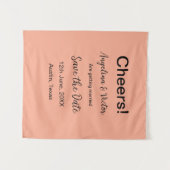 Proost bewaar de datum eenvoudig minimaal modern e wandkleed (Voorkant (horizontaal))