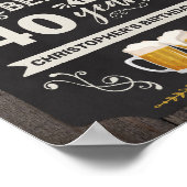 Proost & Bier 40e Welkomstbord Poster (Hoek)