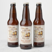 Proost & bier 70e verjaardag bier etiket (Flessen)
