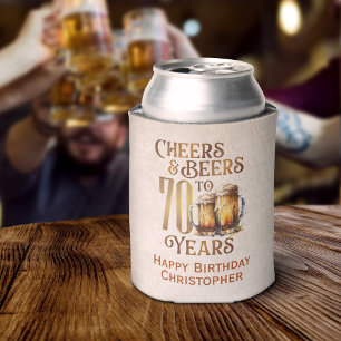 Proost & bier 70e verjaardag blikjeskoeler