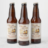 Proost & bier 80e verjaardag bier etiket (Flessen)