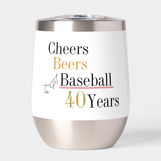 Proost Bier en Honkbal 40e Verjaardagsfeestje (Voorkant)