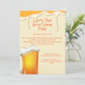 Proost & Bier – Feestelijke Uitnodigingen voor Bie (Staand voorkant)