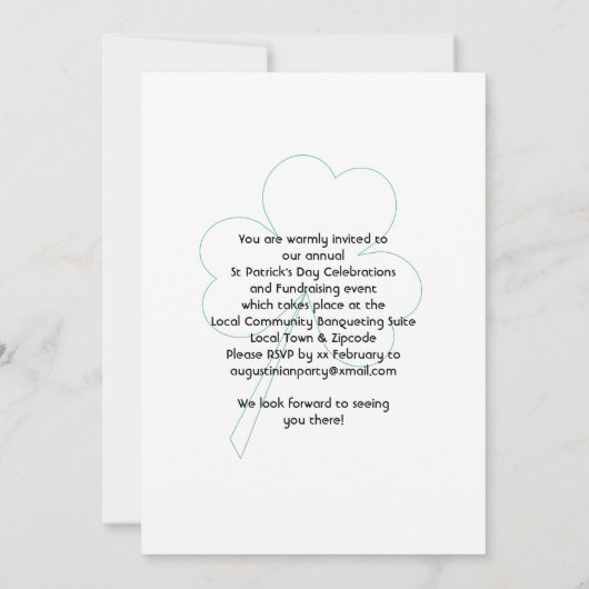 Proost Bier Ierse Vlag St. Patrick's Dag Kaart (Achterkant)