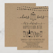 Proost & Bier Trouwfeest Afterparty Uitnodiging (Voorkant / Achterkant)