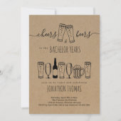 Proost & Bier Verjaardagsuitnodiging voor vrijgeze Kaart (Voorkant)