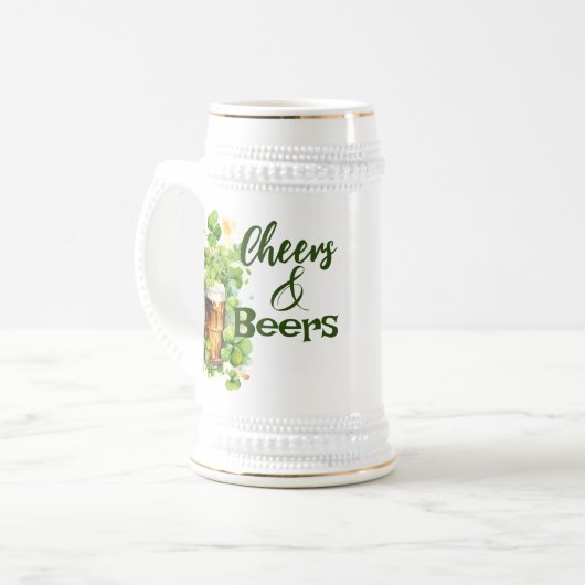 Proost & bieren | Afdrukken | Shamrock | St. Patri Bierpul (Voorkant links)