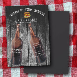 Proost Bieren Burgers 40e Bier Verjaardagsfeestje Kaart