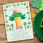 Proost Bieren Verjaardag St Patricks Feestuitnodig