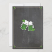 Proost Bieren Verjaardagsfeest St Patricks Dag Kaart (Achterkant)