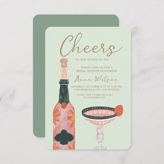 Proost Bridal Brunch Campagne Blush Uitnodiging