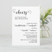 Proost bruid om vrijgezel te zijn kaart (Staand voorkant)