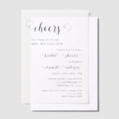 Proost bruid om Vrijgezellenfeest te zijn Vellum Uitnodigingen (Offset)