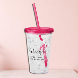 Proost bruid op bruiloft acryl drinkbeker