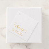 Proost bruid op bruiloft bedankjes labels (Met doos)