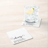 Proost bruid op bruiloft kartonnen onderzetters (Insitu)