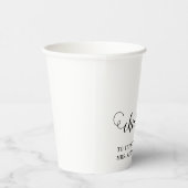 Proost bruid op bruiloft papieren bekers (Rechts)