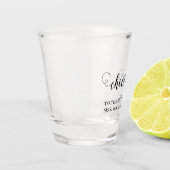 Proost bruid op bruiloft shot glas (Links)