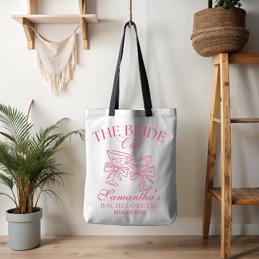 Proost Bruidsclub Bow Tote Bag