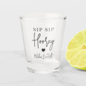 Proost Bruidsfeest Shot Glas (Voorkant)