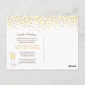 Proost bruidsfeest wijn champagne proeverij briefkaart (Achterkant)