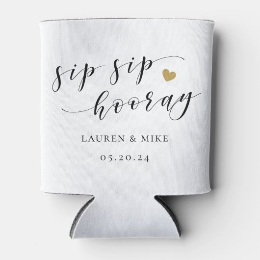 Proost Bruiloft Feestcadeau Blikjeskoeler (Voorkant)