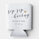 Proost Bruiloft Feestcadeau Blikjeskoeler (Achterkant)