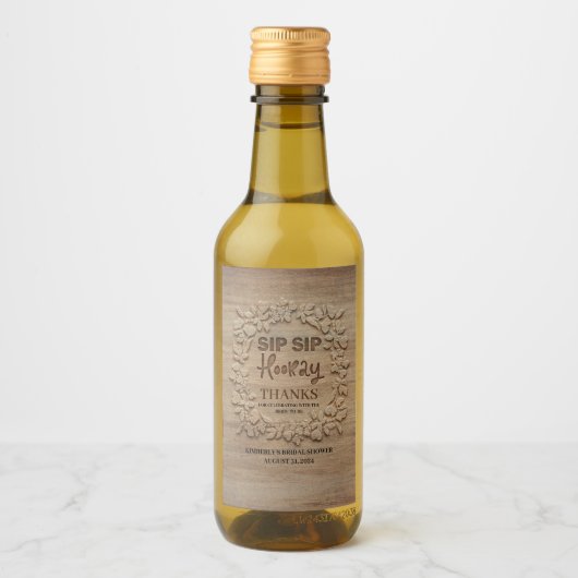 Proost Bruiloft of Bruidsmeisjes Wijn Etiket (Voorkant)