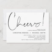 Proost, bruiloft repetitie diner kaart (Voorkant)