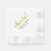 Proost bruiloft servet (Voorkant)