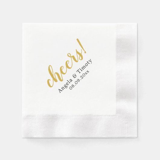 Proost bruiloft servet (Voorkant)