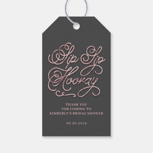 Proost Bruiloftsfeest Cadeaulabel (Achterkant)