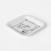 Proost Brunch en Bubbly Vrijgezellenfeest Papieren Bordje (Gebogen)