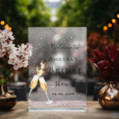 Proost bubbly brunch Vrijgezellenfeest welkom Acryl Bord