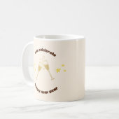 Proost champagneglazen Nieuwjaarsboodschap Koffiemok (Voorkant links)