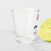 Proost Cheers op de Nederlandse vlag Shot Glas (Links)