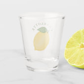 Proost Citrus Citrus Geel Zomer Monogram Shot Glas (Achterkant)