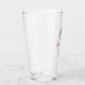 Proost dertig verjaardagstaart zwarte krabbel hand glas (Rechts)