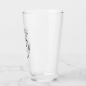 Proost Diamanten Trouwring Aangepaste Tekst Glas (Links)