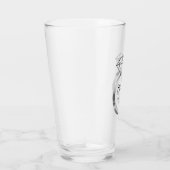 Proost Diamanten Trouwring Aangepaste Tekst Glas (Rechts)