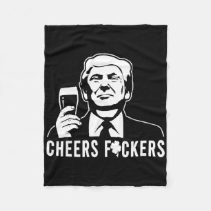Proost Donald Trump op Patricks Day Proost Ers Fleece Deken