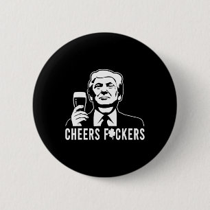 Proost Donald Trump op Patricks Day Proost Ers Ronde Button 5,7 Cm